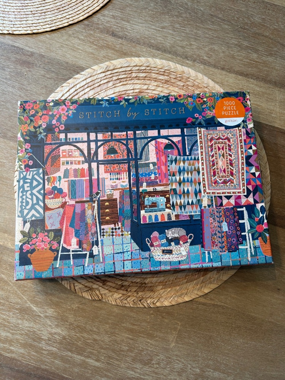 GALISON STITCH BY STITCH 1000 PIECE PUZZLE